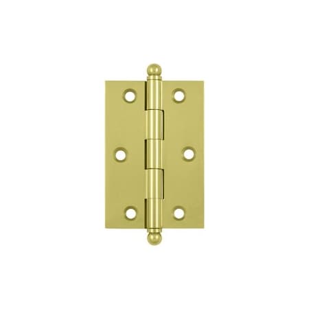 Deltana CH3020U3 Cabinet Hinges W/ Ball Tips Polished Brass, 10PK CH3020U3-XCP10
